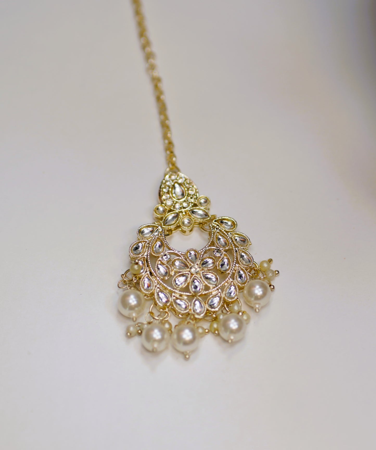 Pearled Golden Necklace Set