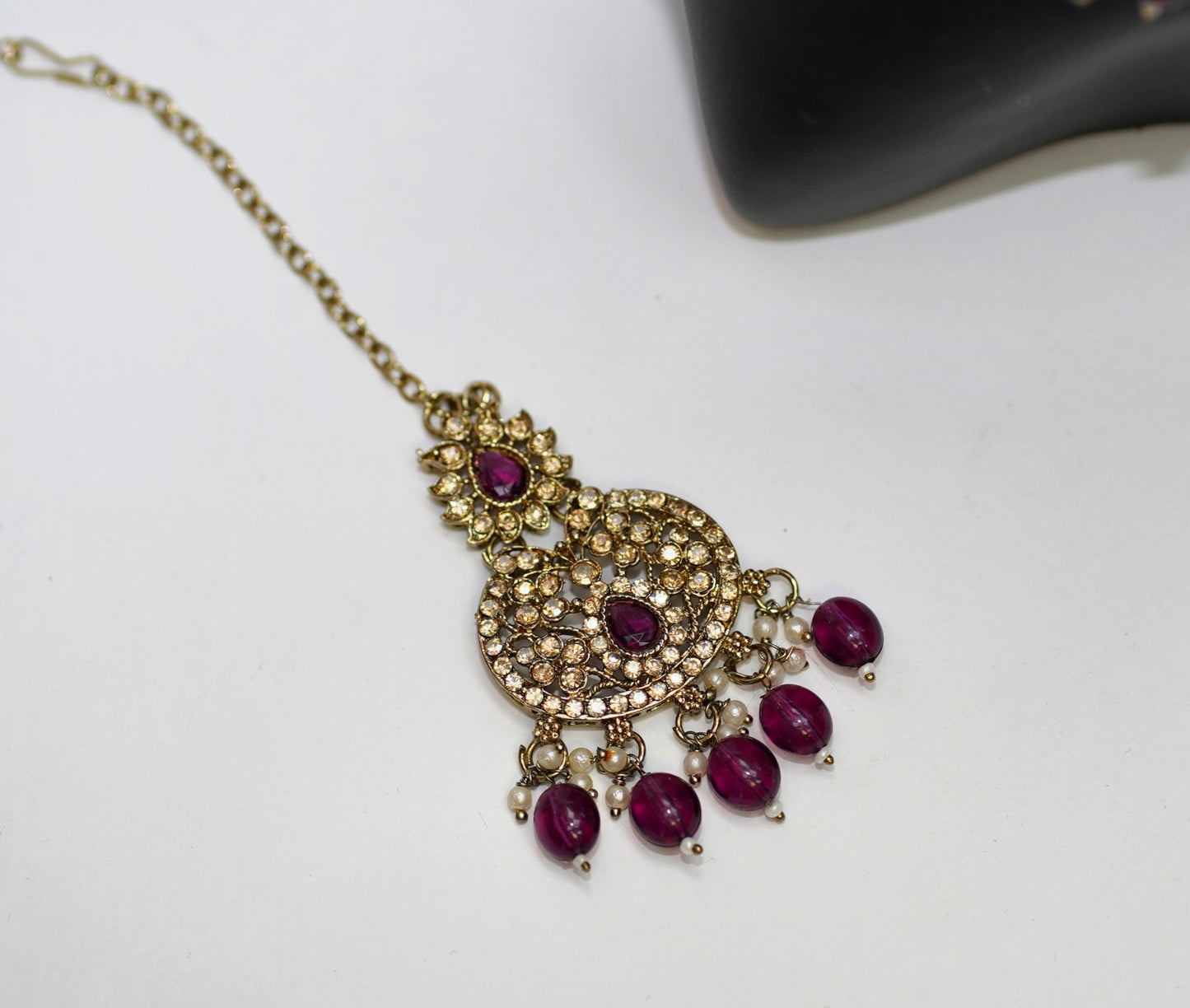 Gold & Purple Necklace Set