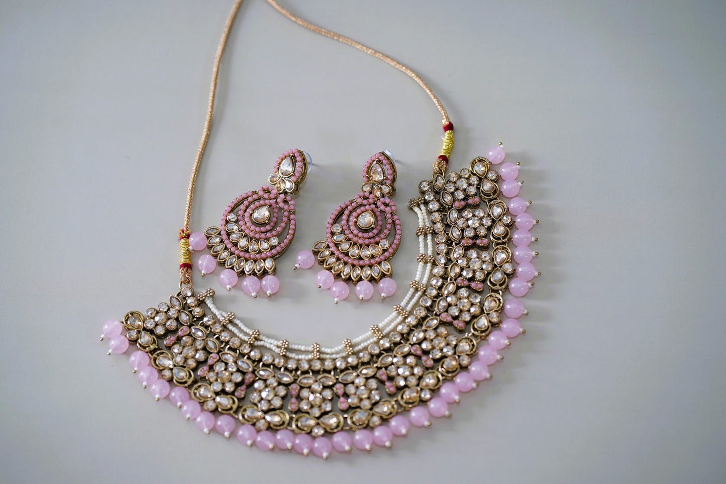 Rose & Gold Necklace Set
