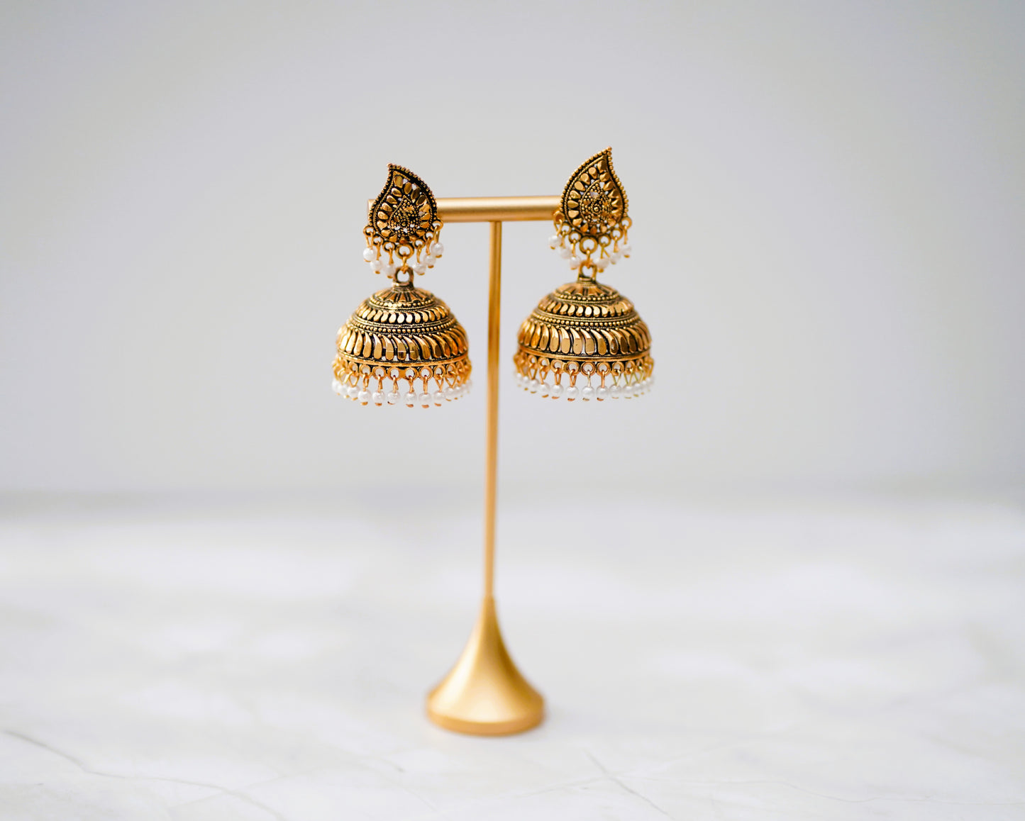 Gold & Pearled Jimikki Set