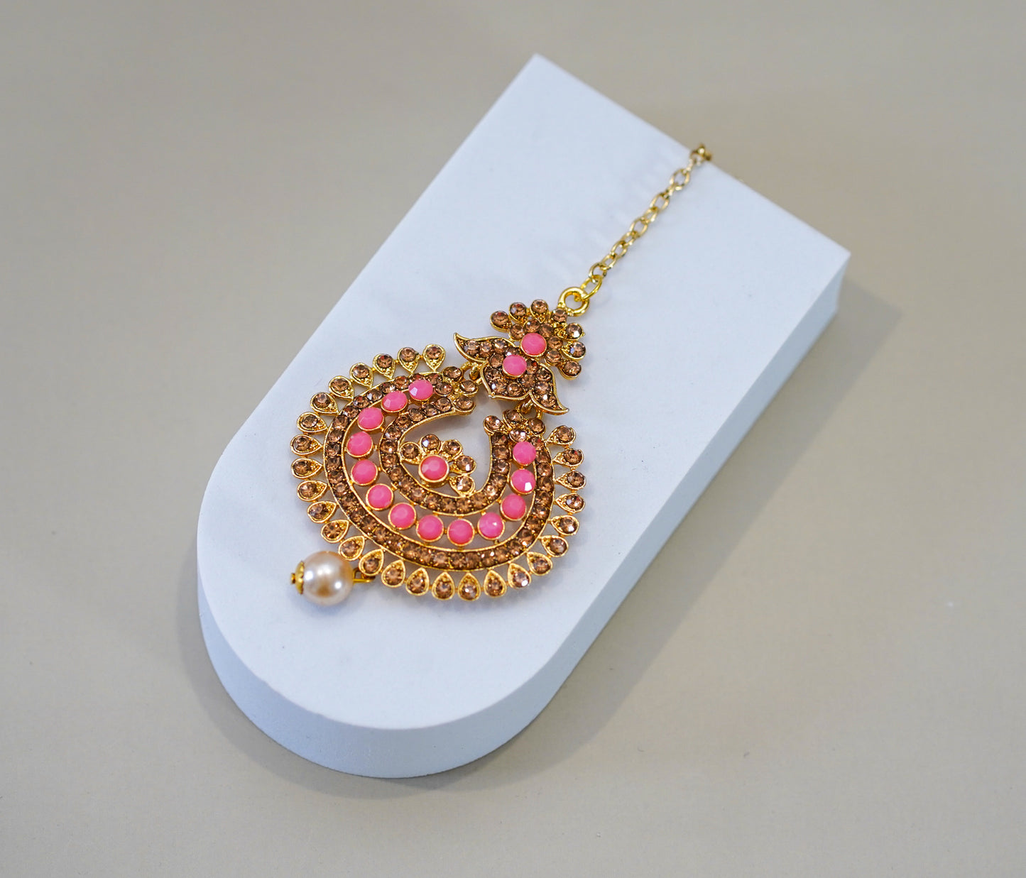 Gold & Rose Uchipattam