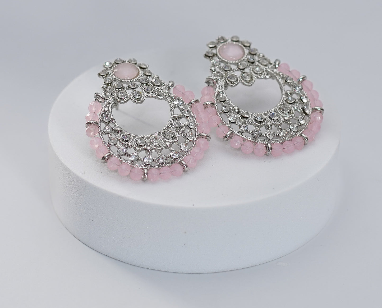Silver & Rose Choker Set