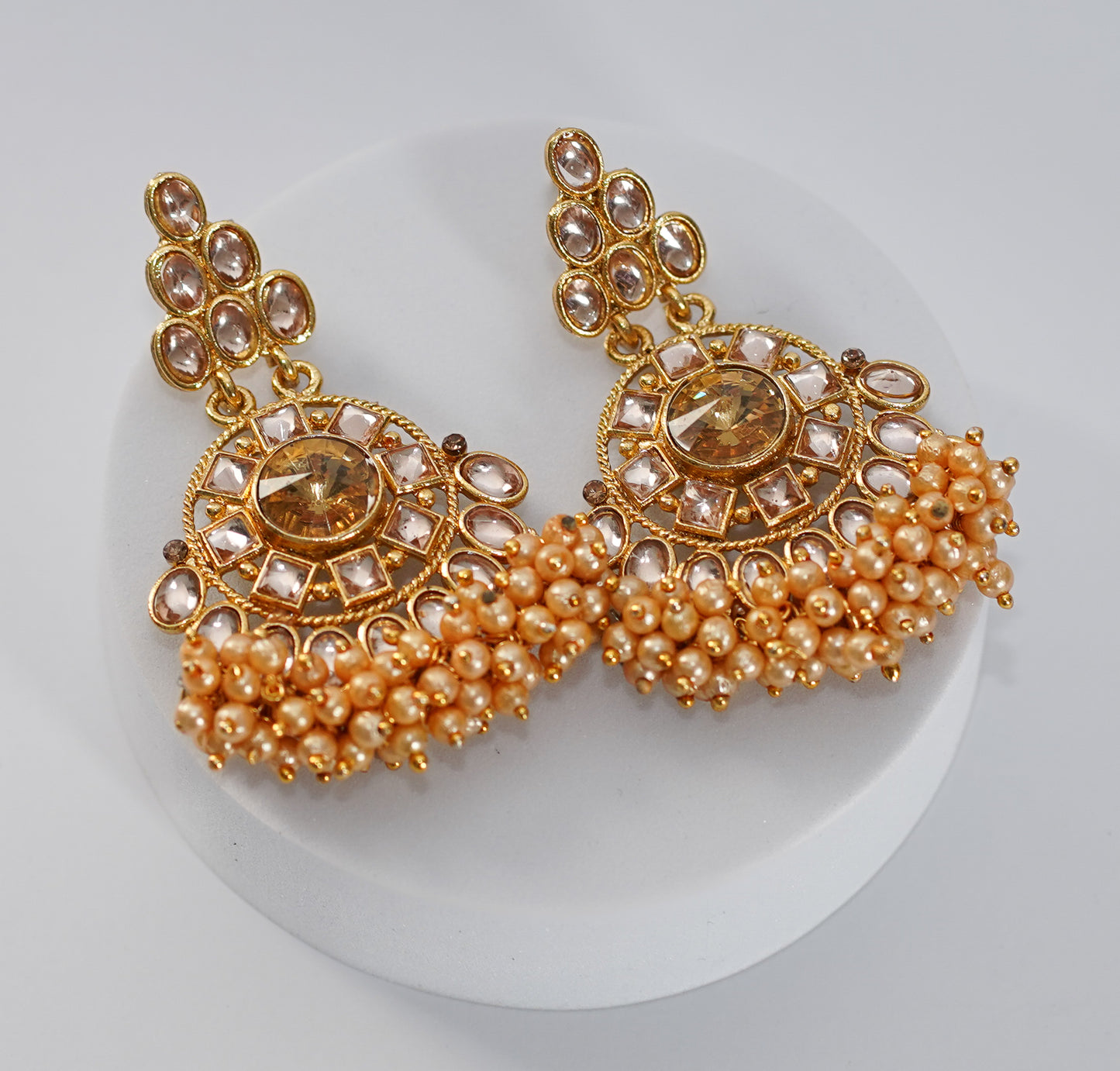 Gold & Peach Choker Set