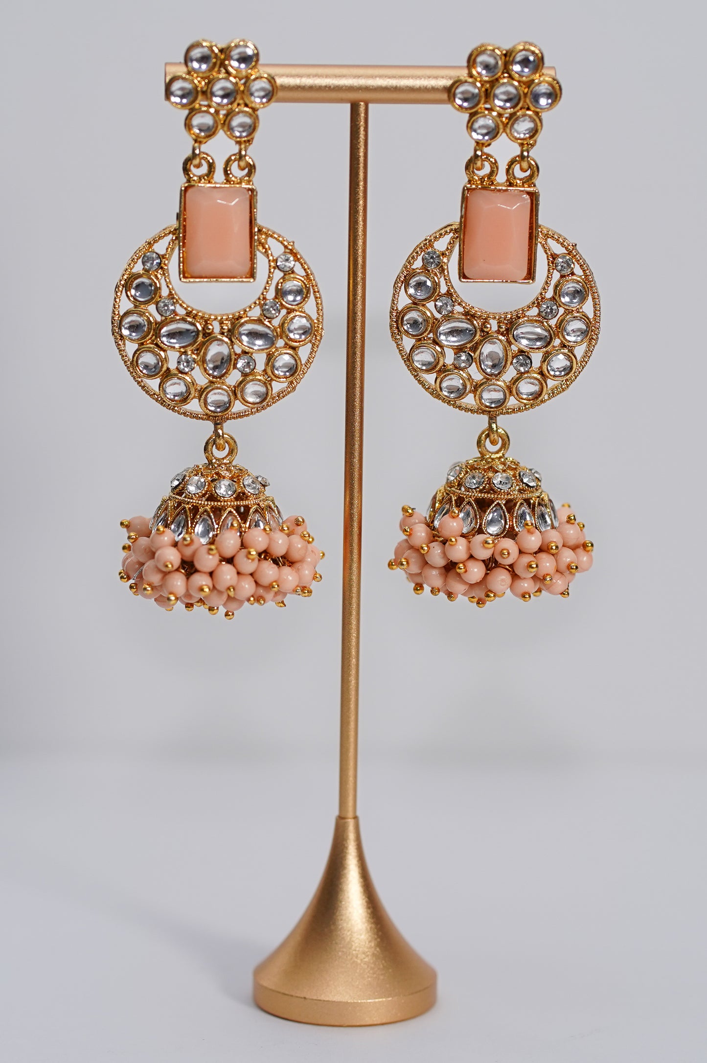Gold & Light Peach Choker Set