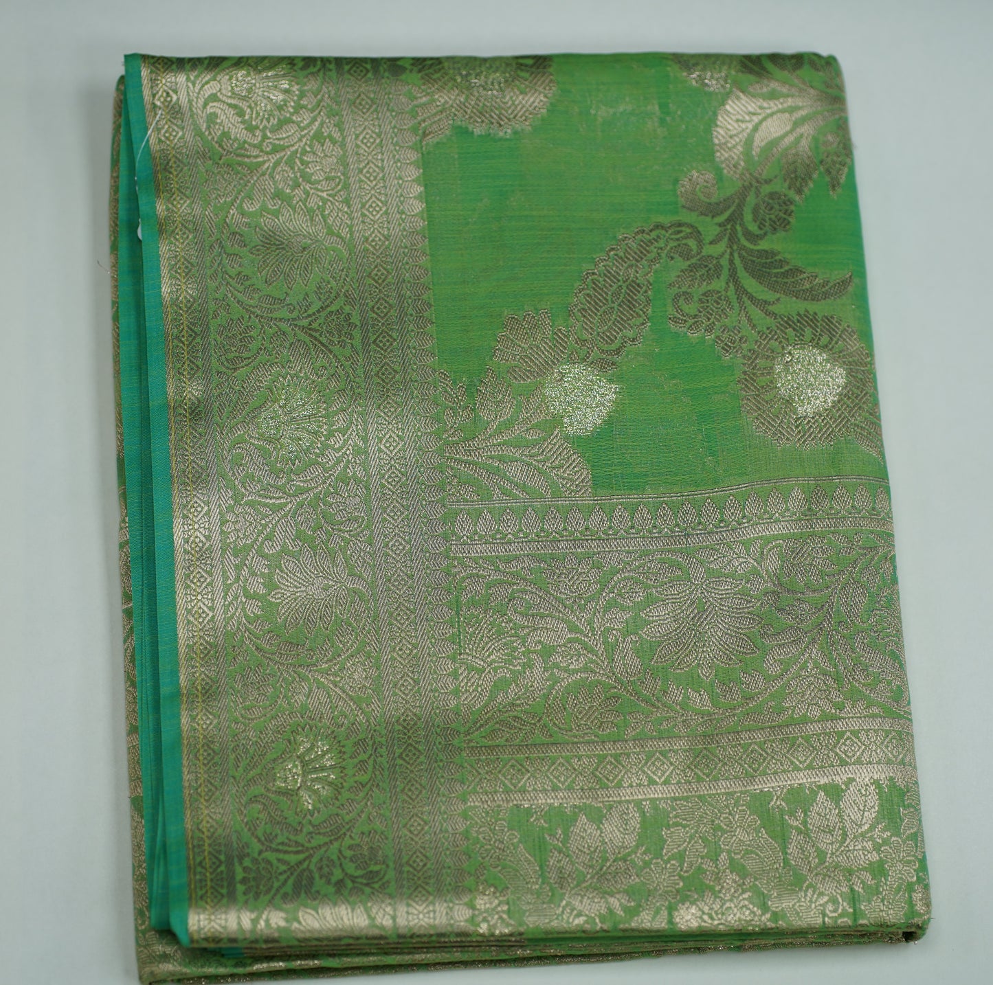Green & Silver Saree