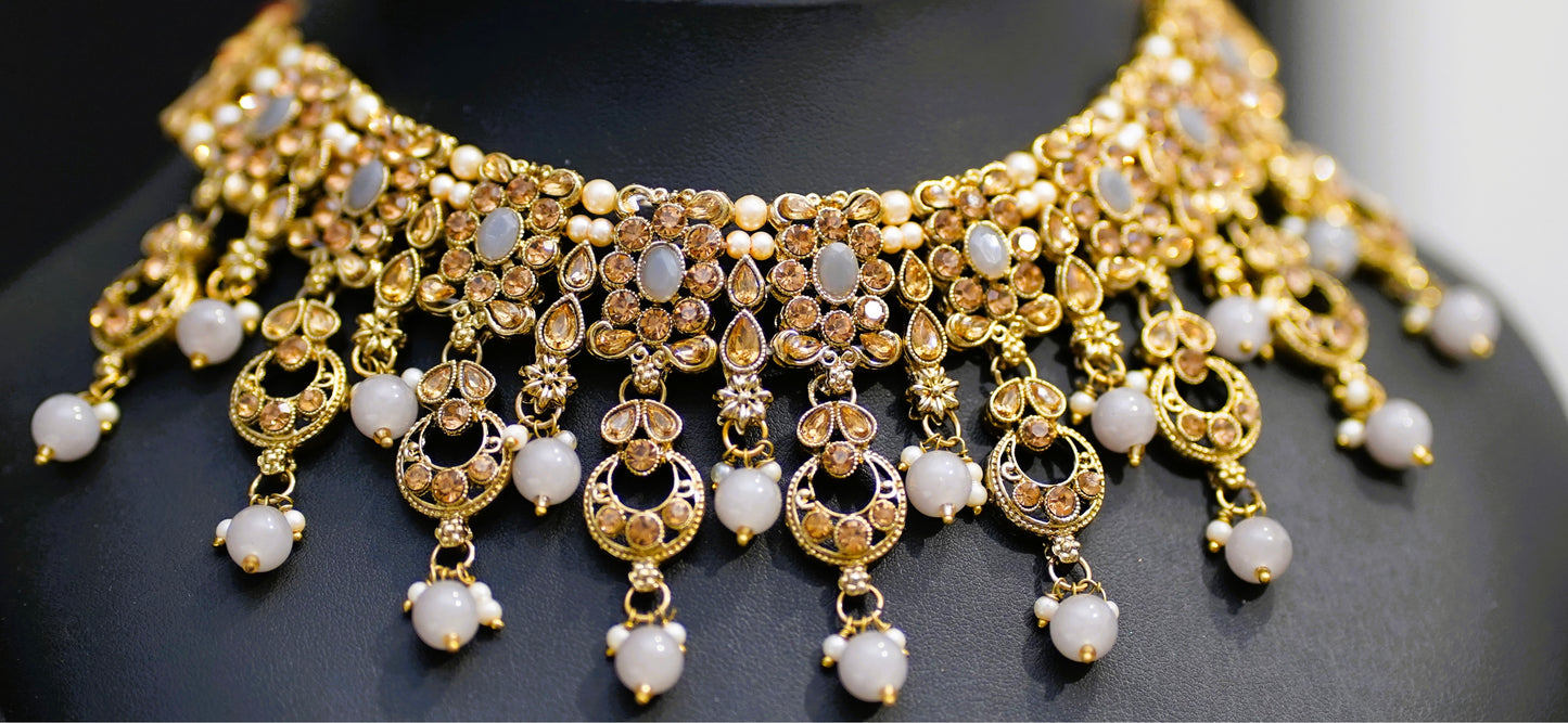 Silver & Gold Necklace Set