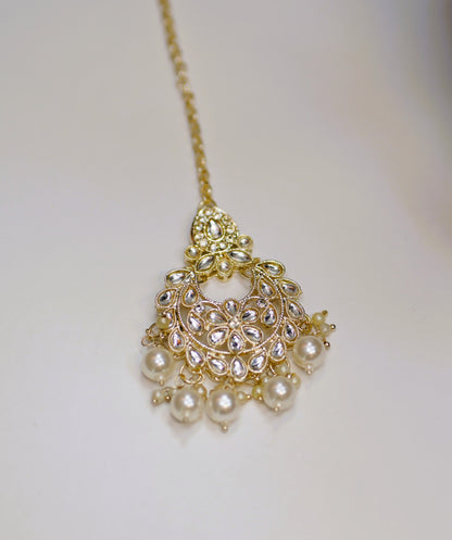 Pearled Golden Necklace Set