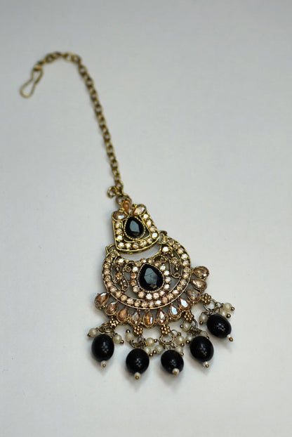 Gold & Black Necklace set