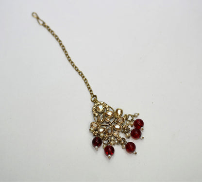 Gold & Red Necklace set
