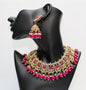 Gold & Pink Necklace Set