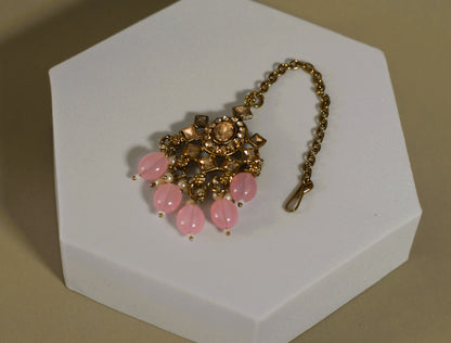 Sparkling Rose Gold Necklace Set