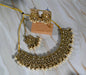 Shine Gold & Pearl Necklace Set