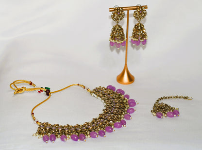 Rose Gold Necklace Set