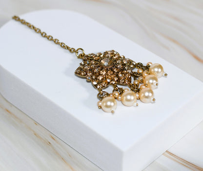 Shine Gold & Pearl Necklace Set