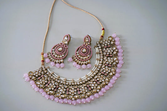 Rose & Gold Necklace Set