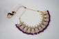 Purple & Pearl Necklace Set