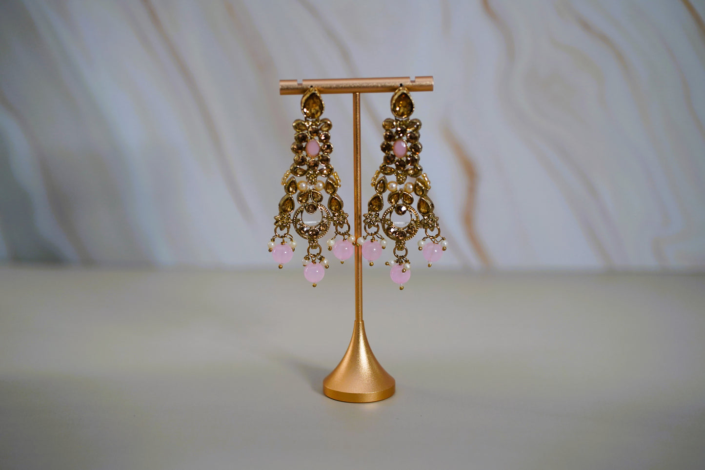 Rose & Gold Necklace Set