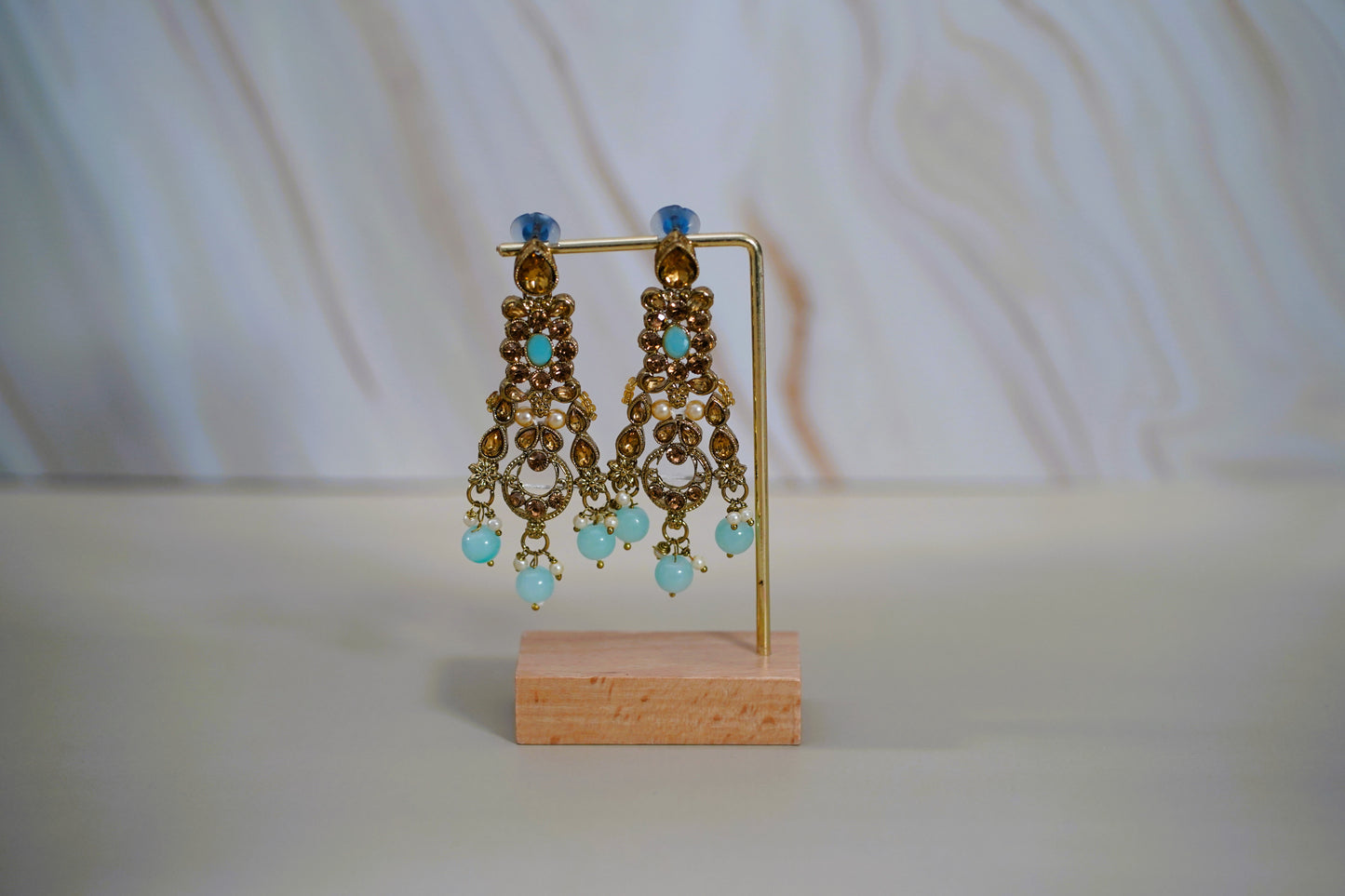 Blue & Gold Necklace Set