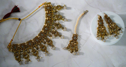 Silver & Gold Necklace Set