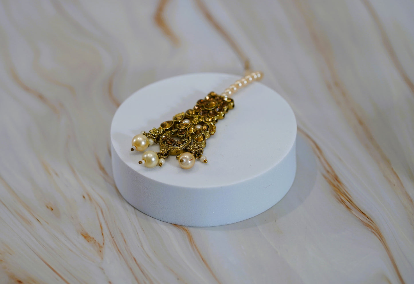 Pearl & Gold Necklace Set