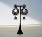 Antique Silver & Pearl Earrings