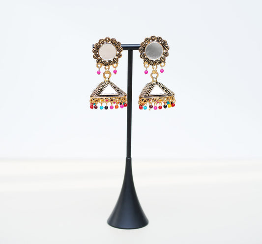 Glass Colored Earrings