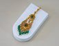 Gold & Green Pearl Uchipattam