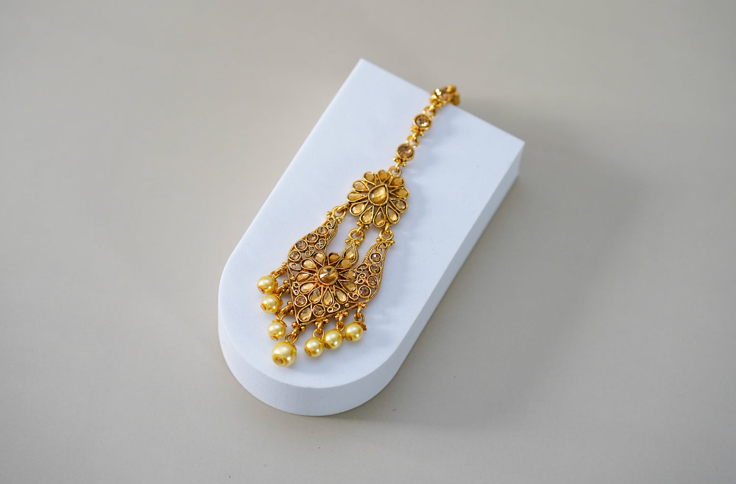 Golden Pearled Uchipattam