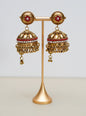 Gold with Red & Silver Stone Jimikki