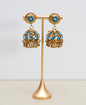 Gold with Blue & Silver Stone Jimikki
