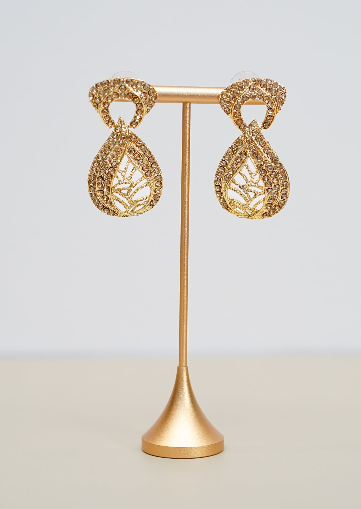 Gold Stone Earrings