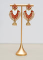Gold & Red Earrings