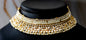 Gold & Off White Choker Set