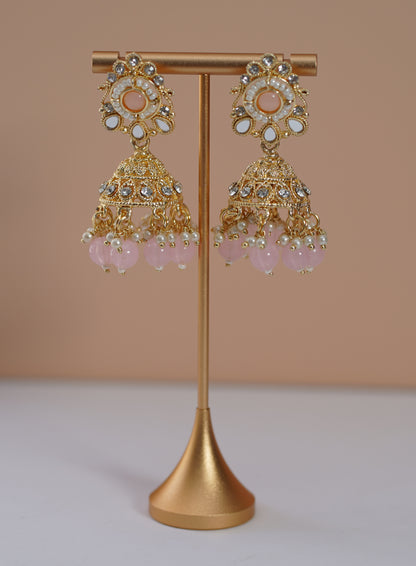 Gold & Pink Choker Set