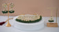 Silver Glass & Pearled Green Choker Set