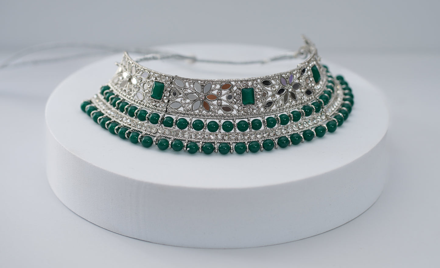 Silver & Dark Choker Set