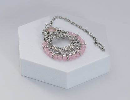 Silver & Rose Choker Set