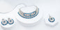Silver & Dark Blue Choker Set