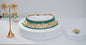 Gold Glass & Green Choker Set