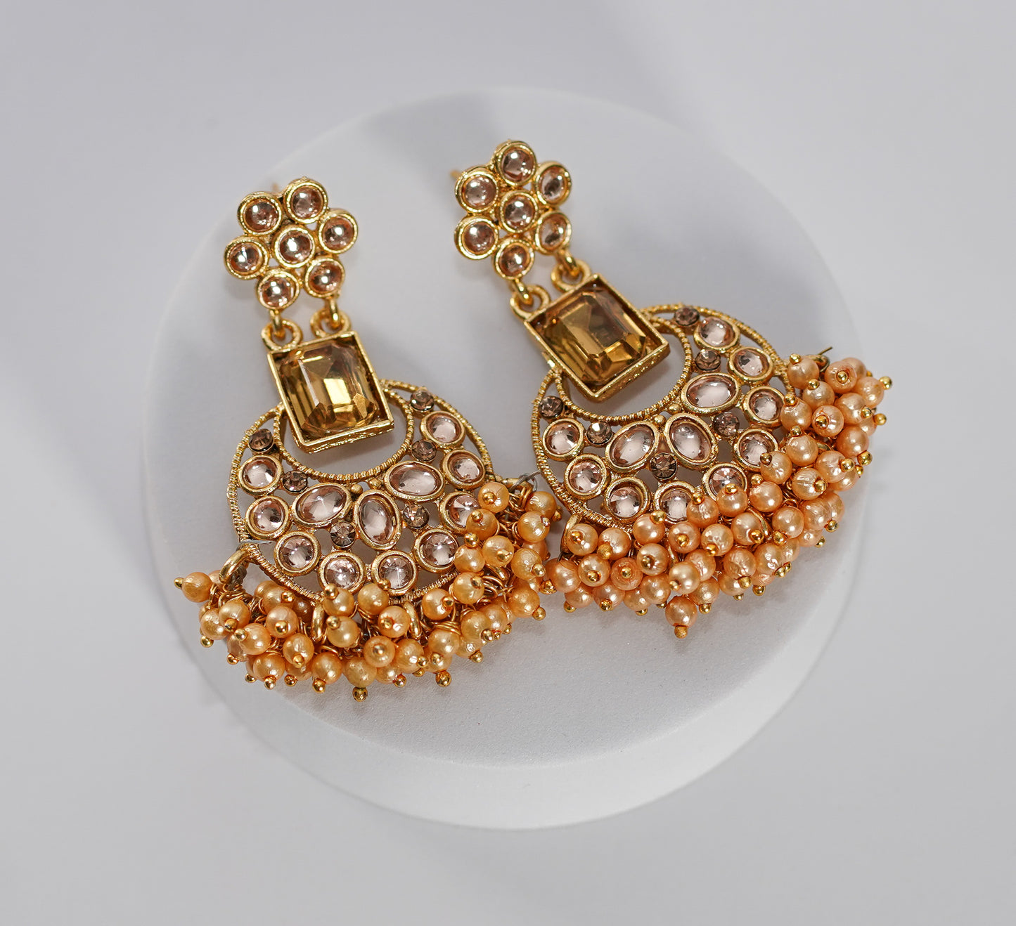 Gold & Persian Orange Choker Set