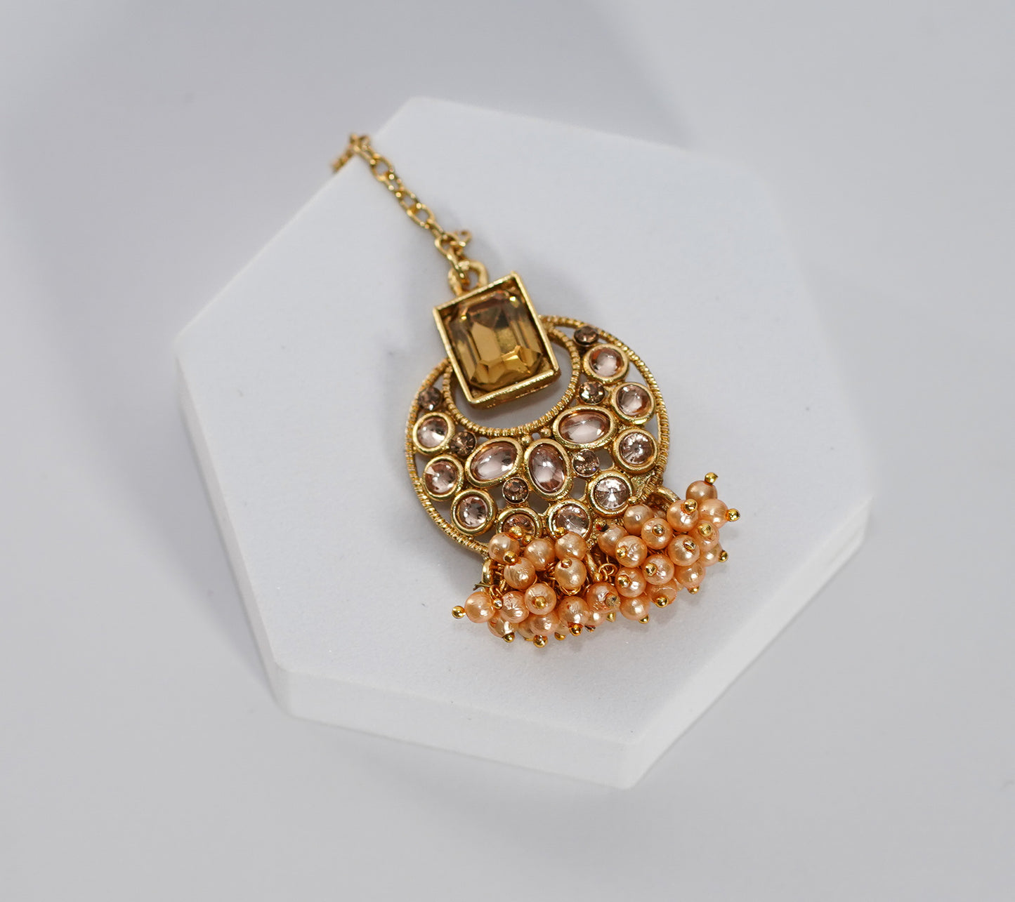 Gold & Persian Orange Choker Set