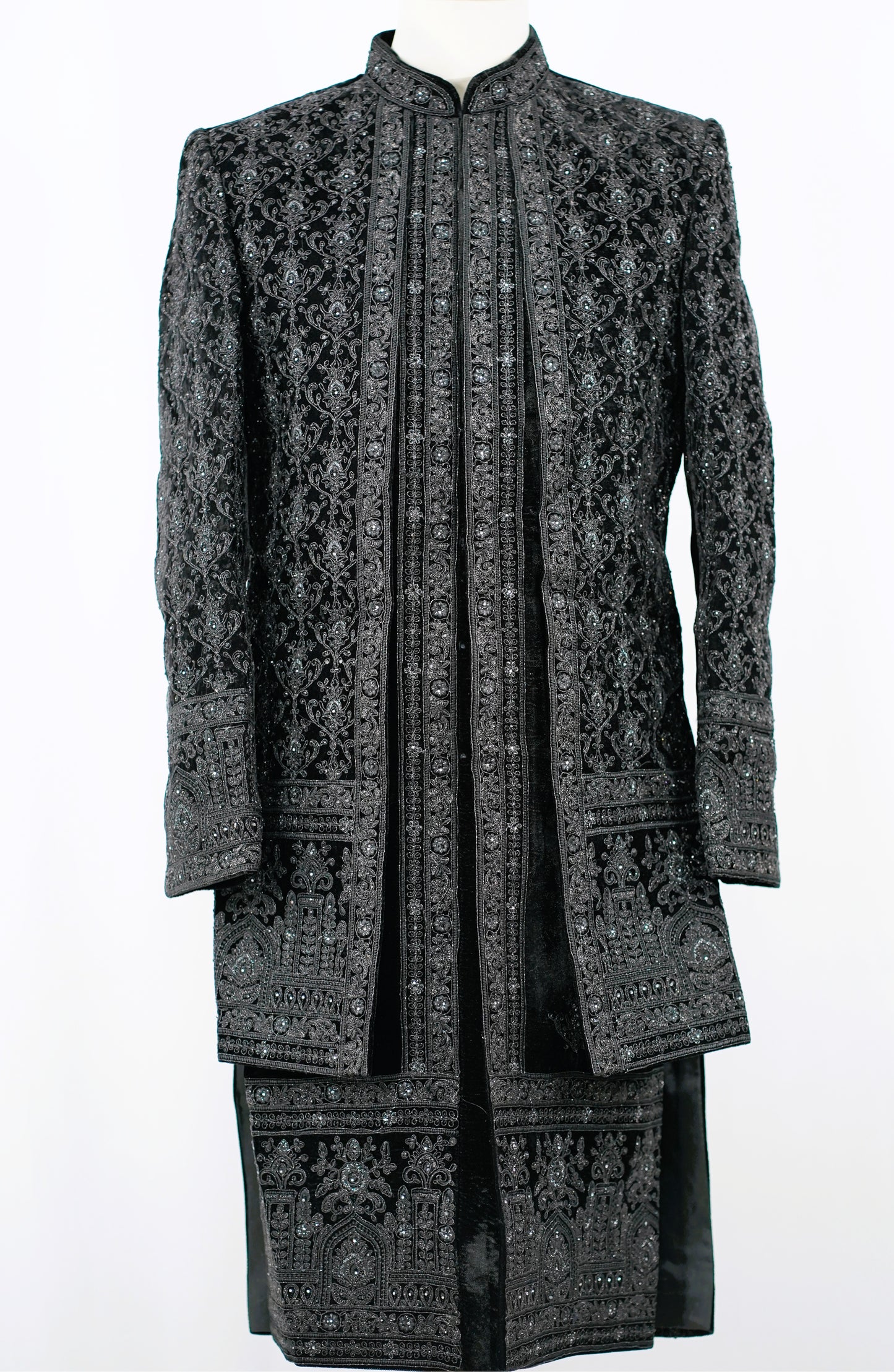 Emperor Black Sherwani