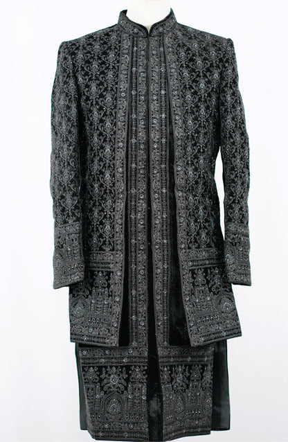 Emperor Black Sherwani