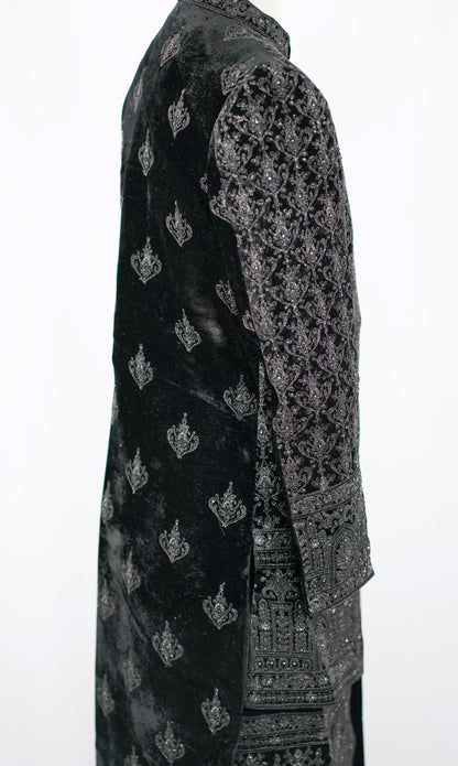 Emperor Black Sherwani