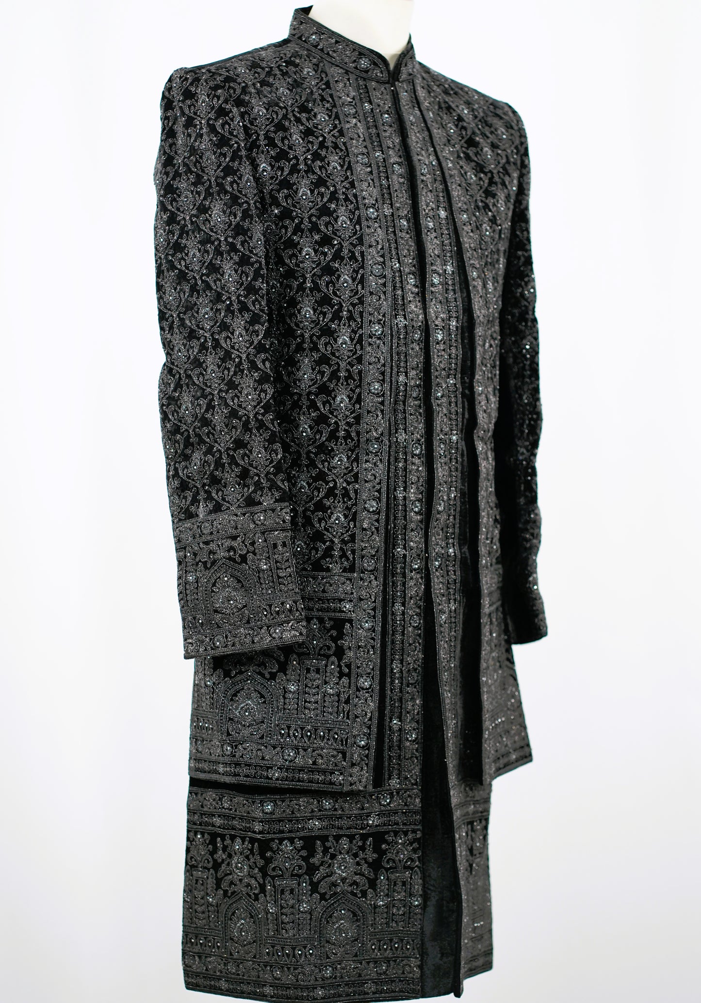 Emperor Black Sherwani