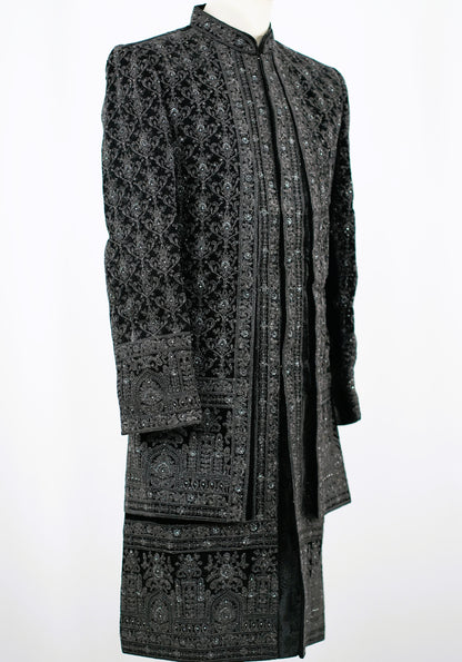 Emperor Black Sherwani