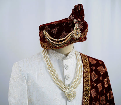 White Sherwani