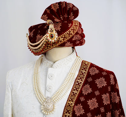 White Sherwani