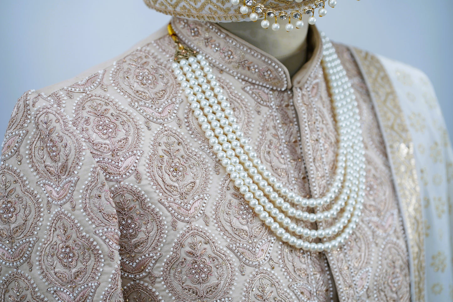 Majestic Sovereign Rose Gold Sherwani