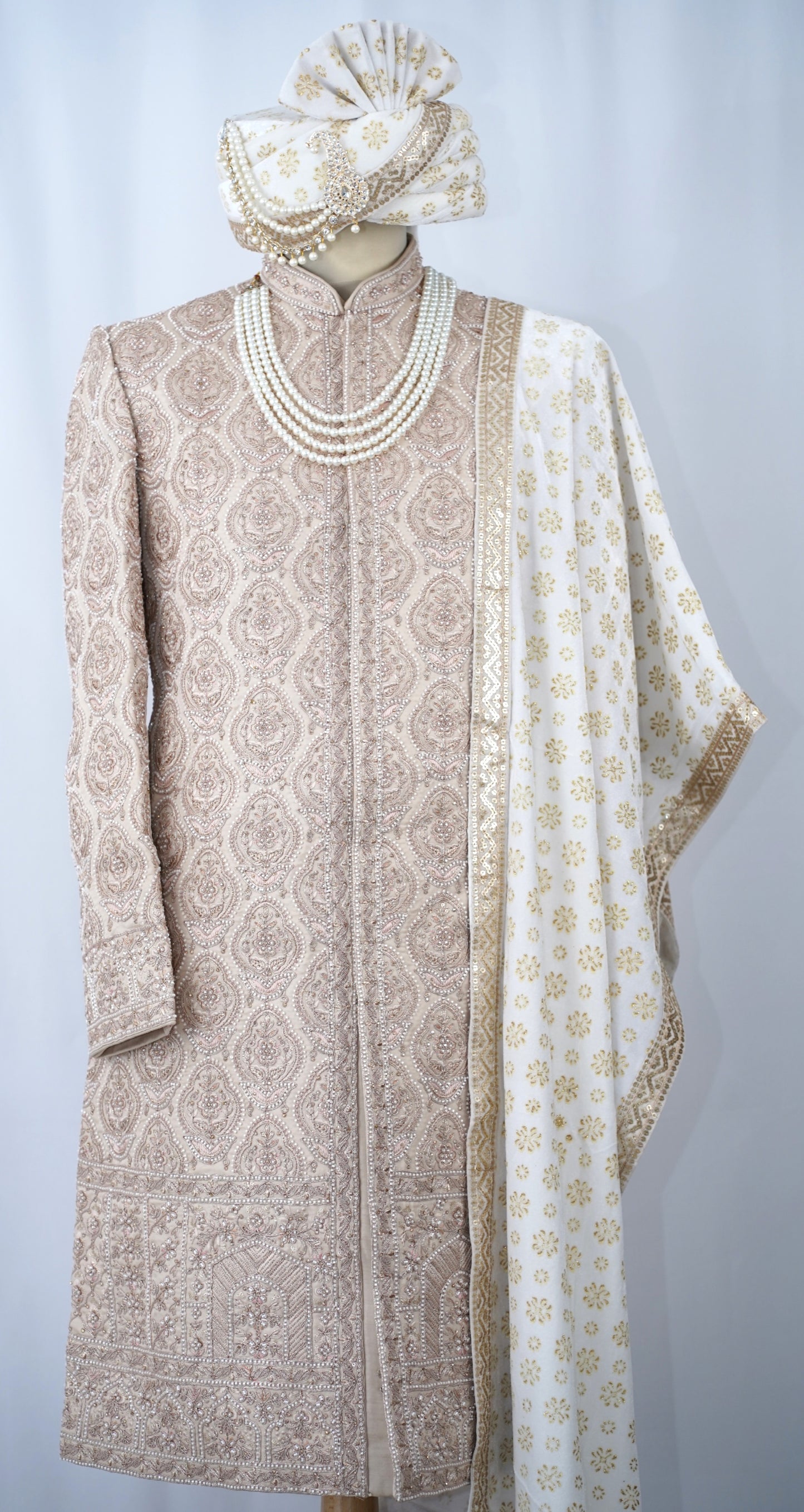 Majestic Sovereign Rose Gold Sherwani